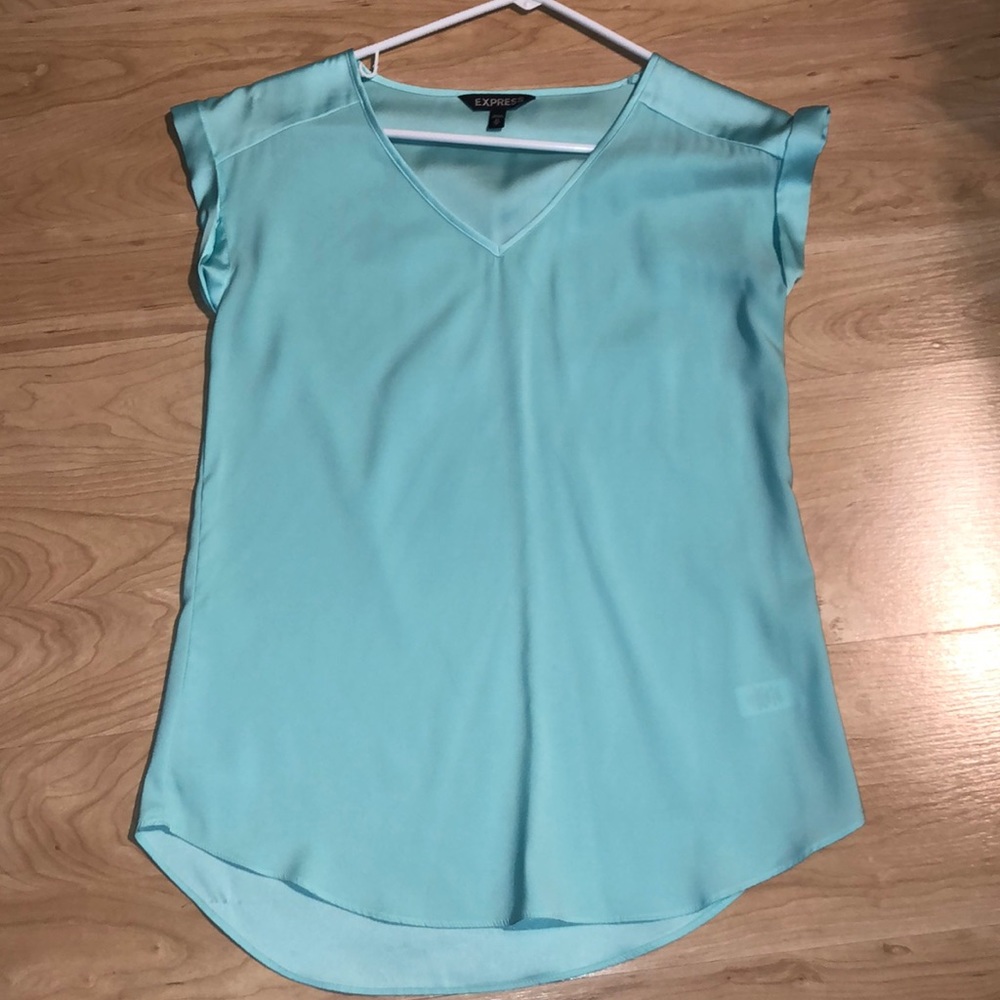 Express blouse in turquoise
